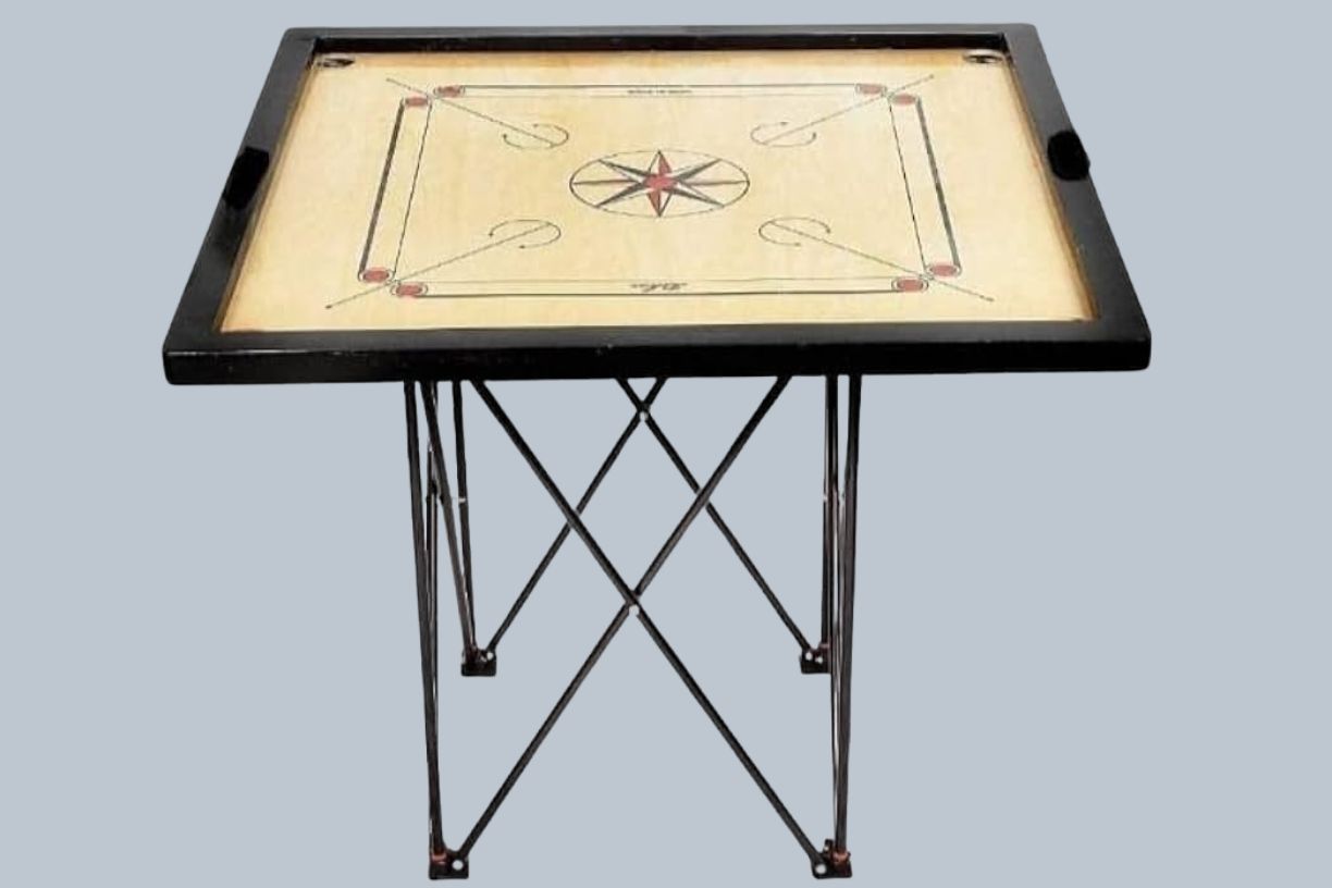 SBA - club Carrom Table 8mm Thickness (With Normal Stand) || Knockout ...